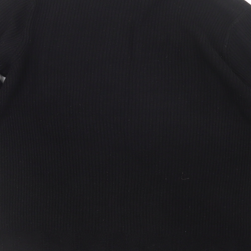 TU Womens Black  Knit Pullover Jumper Size 10