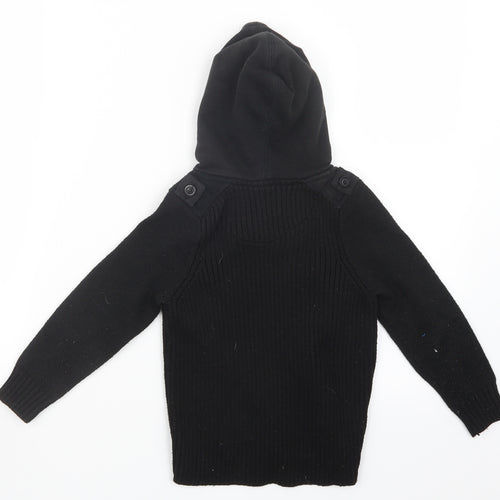 Matalan Boys Black  Knit Pullover Jumper Size 3 Years