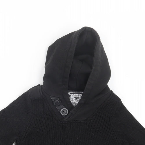 Matalan Boys Black  Knit Pullover Jumper Size 3 Years