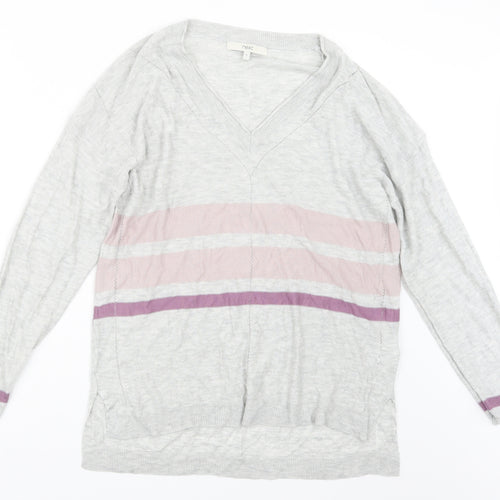 NEXT Womens Grey  Knit Pullover Jumper Size 16