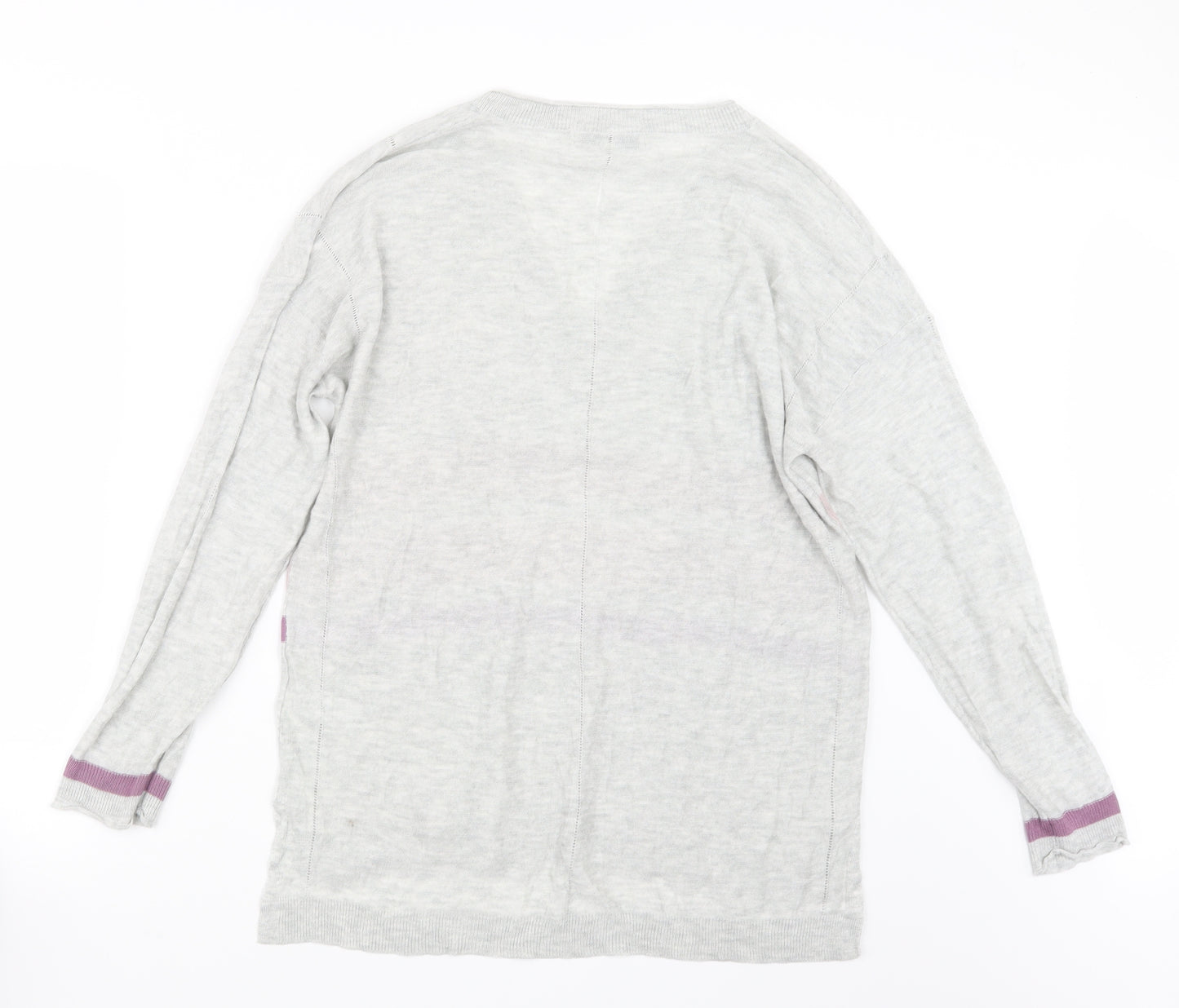 NEXT Womens Grey  Knit Pullover Jumper Size 16