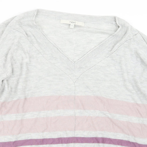 NEXT Womens Grey  Knit Pullover Jumper Size 16