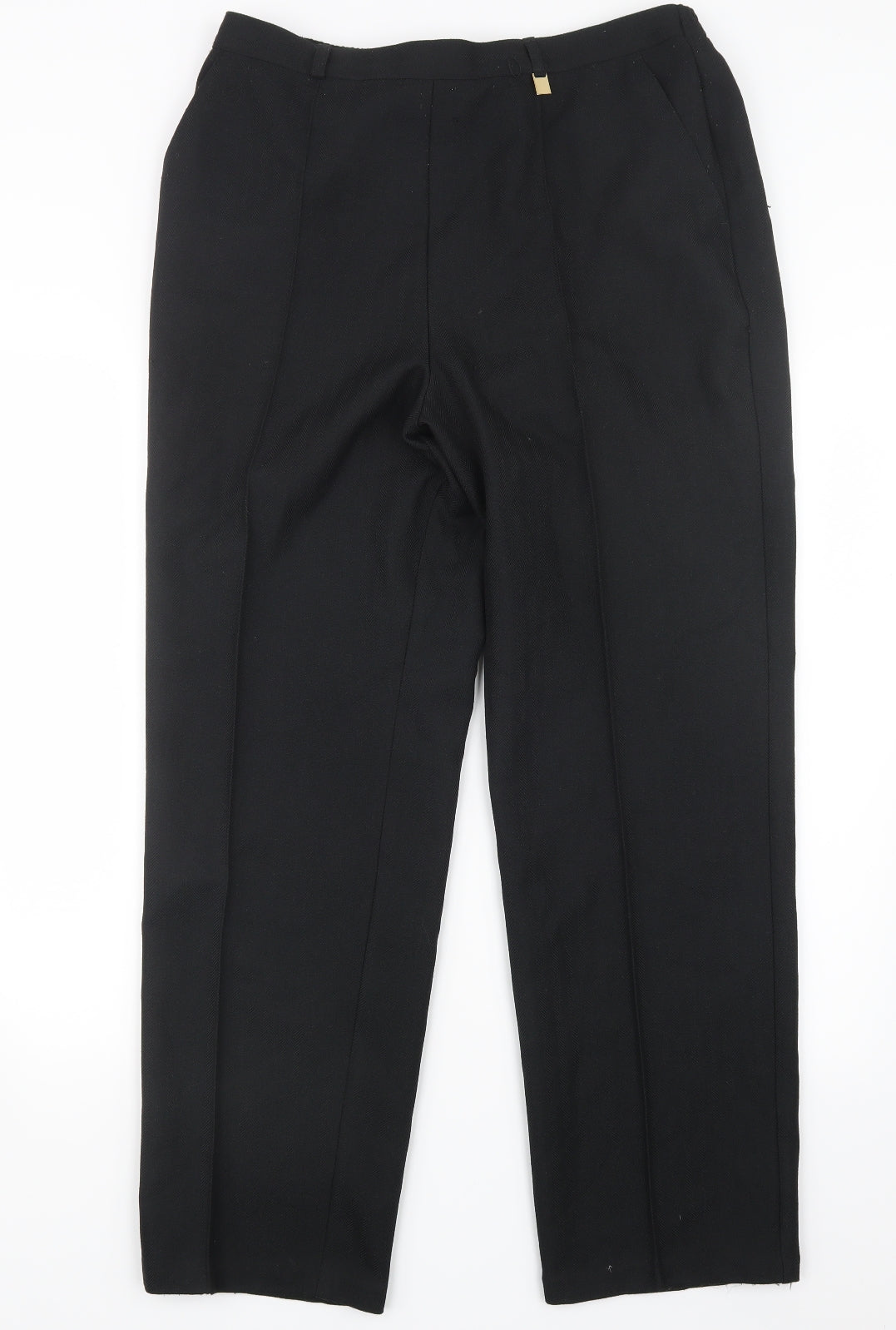 Marks and Spencer Womens Black   Trousers  Size 14 L29 in