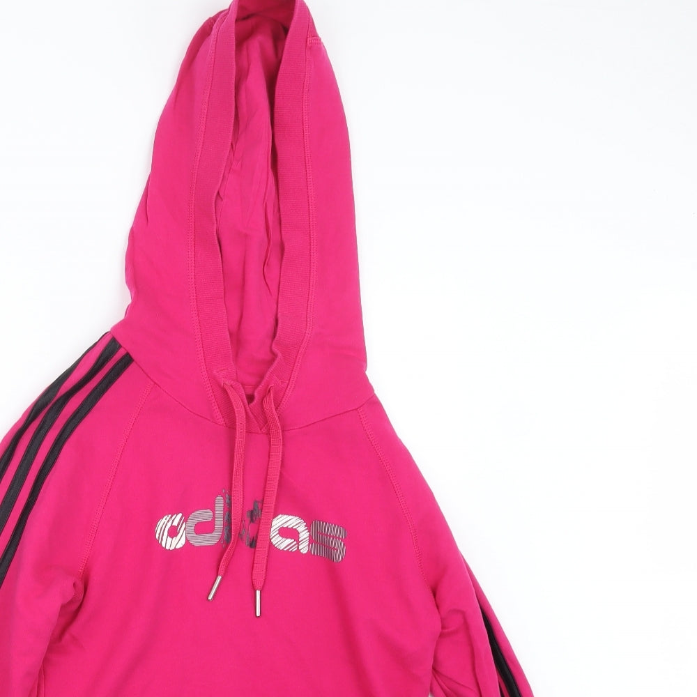adidas Womens Pink   Pullover Hoodie Size 10