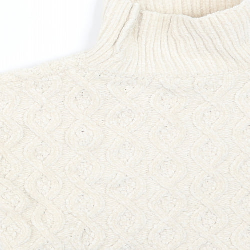 Primark Girls Ivory  Knit Pullover Jumper Size 4-5 Years