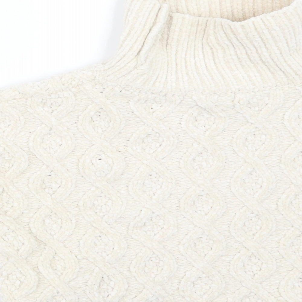 Primark Girls Ivory  Knit Pullover Jumper Size 4-5 Years