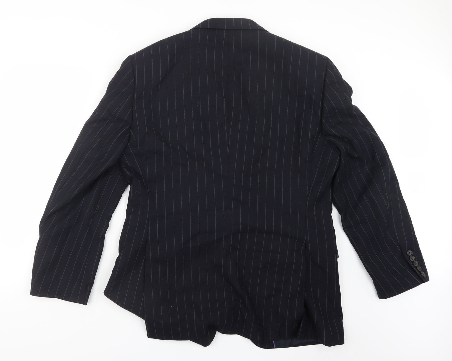 NEXT Mens Blue Striped  Jacket Suit Jacket Size 40