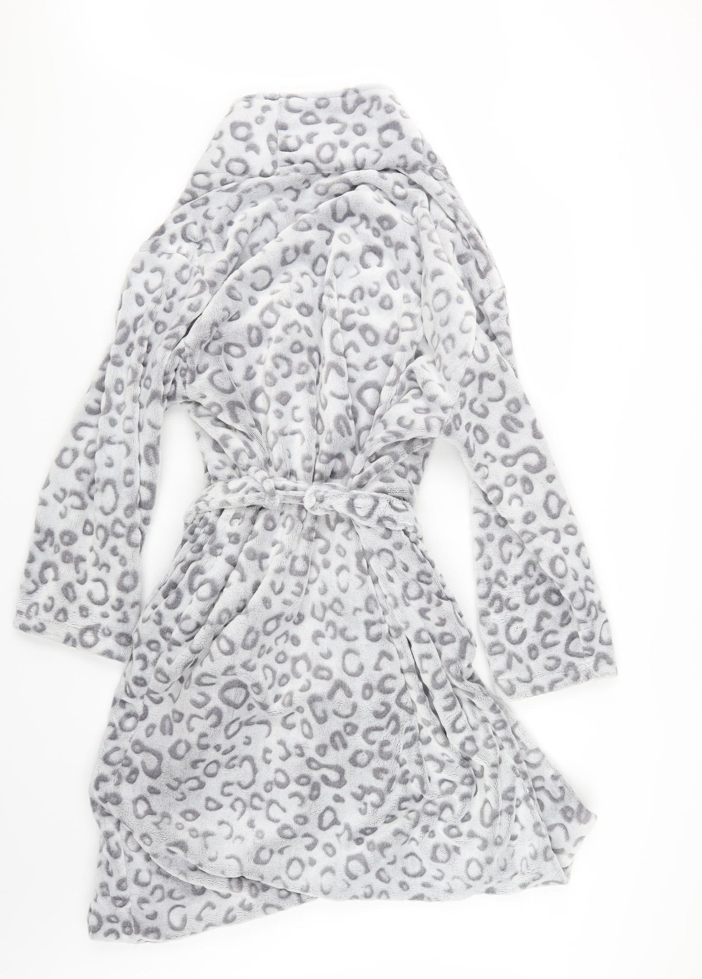 George Womens Grey Animal Print  Top Gown Size M