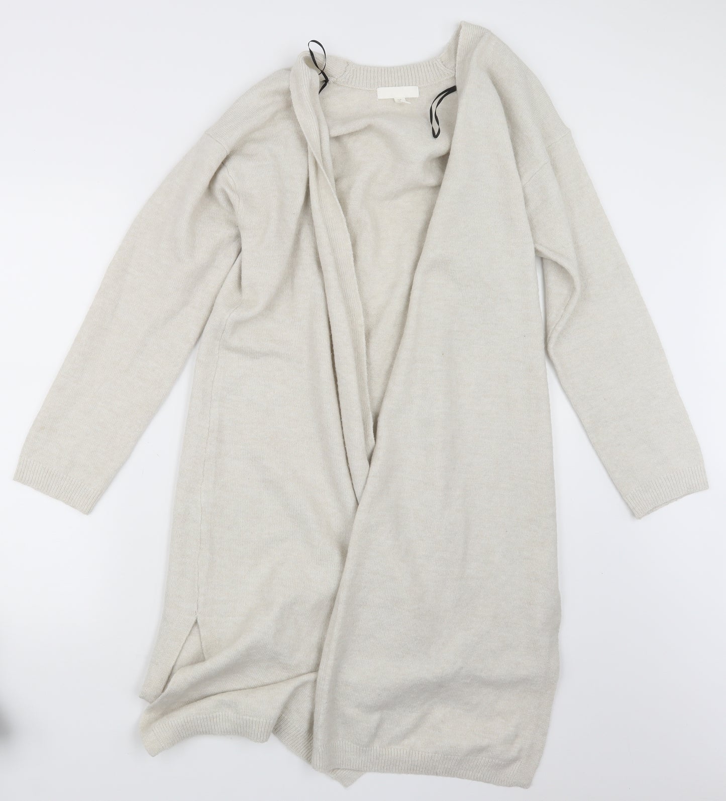 H&M Womens Beige  Knit Cardigan Jumper Size S