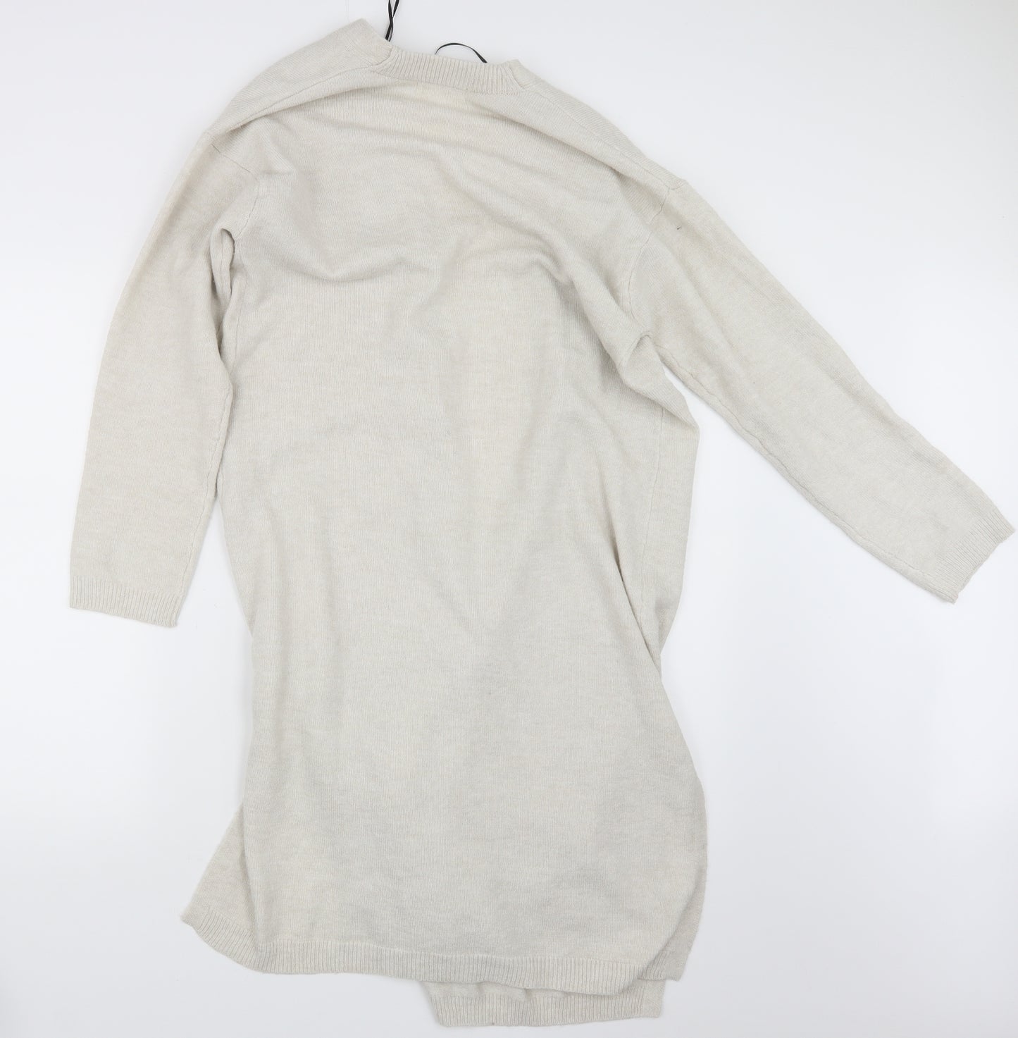 H&M Womens Beige  Knit Cardigan Jumper Size S