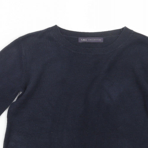 Marks and Spencer Womens Blue  Knit Pullover Jumper Size 6