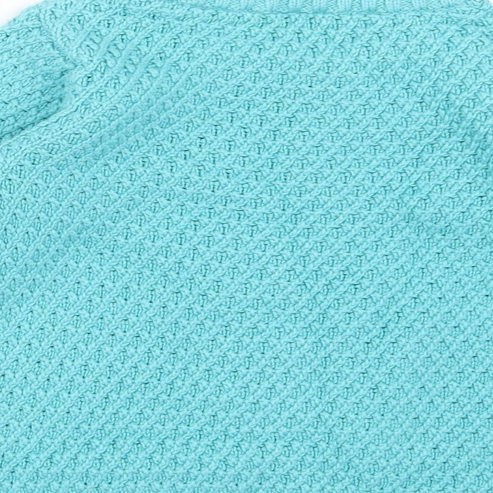TU Girls Blue  Knit Pullover Jumper Size 4-5 Years