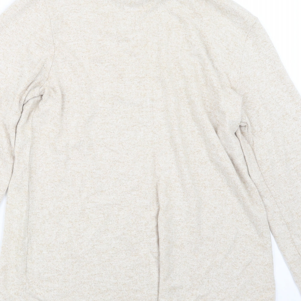 Very Womens Beige  Knit Pullover Jumper Size 10