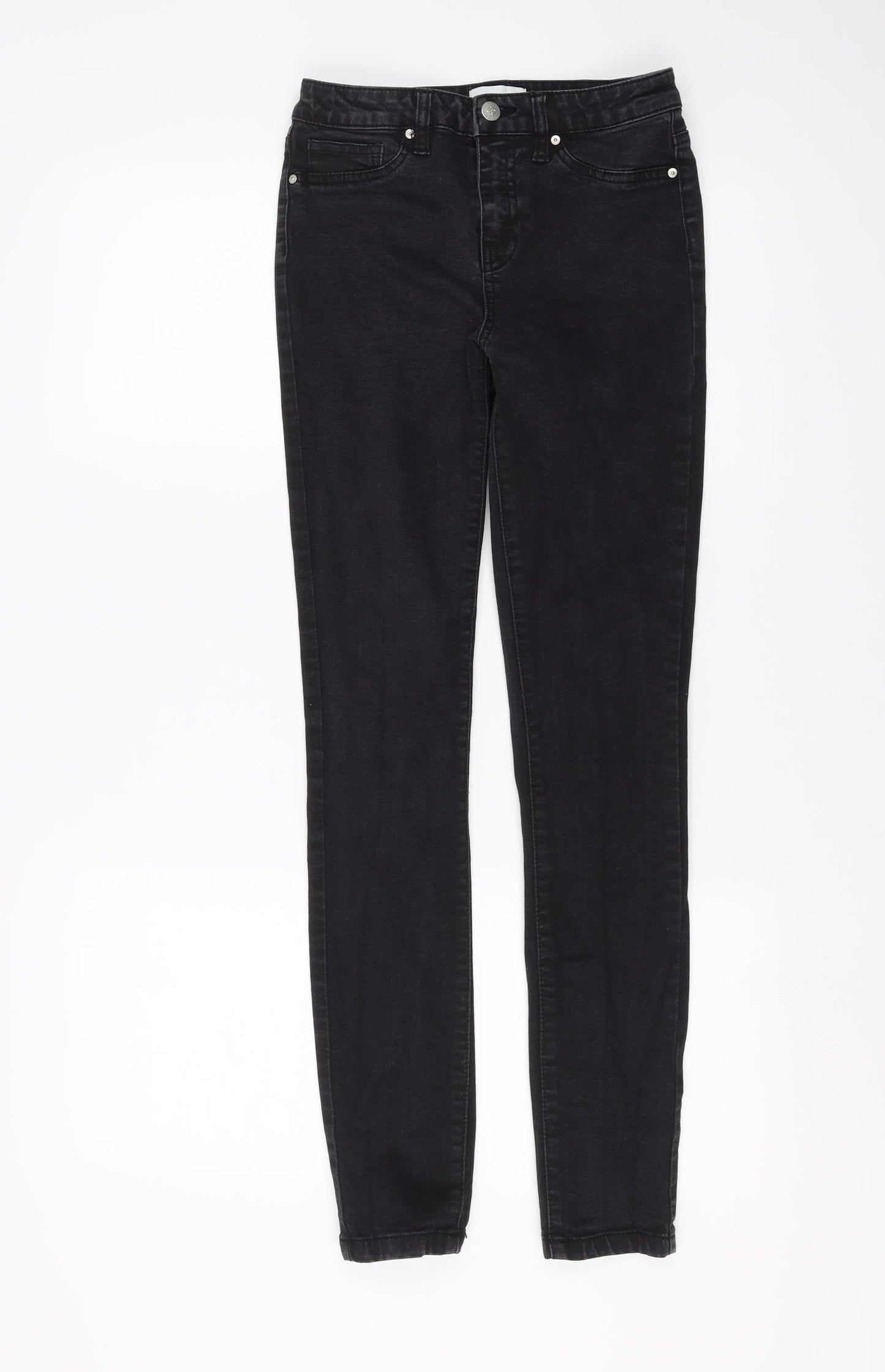 Warehouse Womens Black  Denim Skinny Jeans Size 8 L29 in