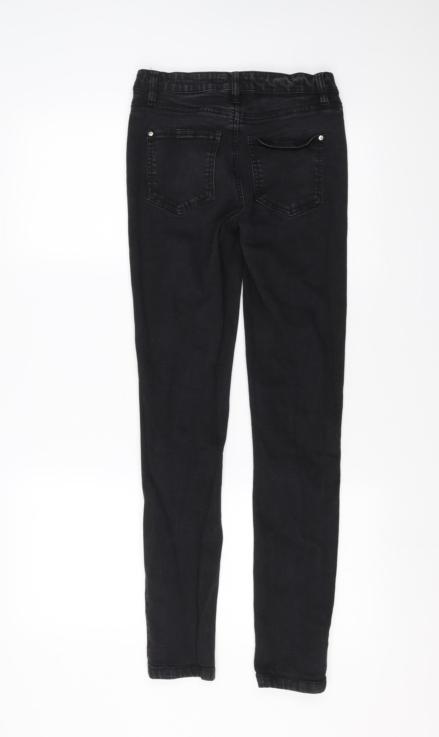 Warehouse Womens Black  Denim Skinny Jeans Size 8 L29 in