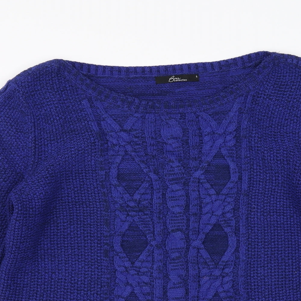 BM collection Womens Blue   Pullover Jumper Size S