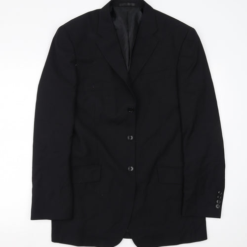 Preworn Mens Black   Jacket Suit Jacket Size 40