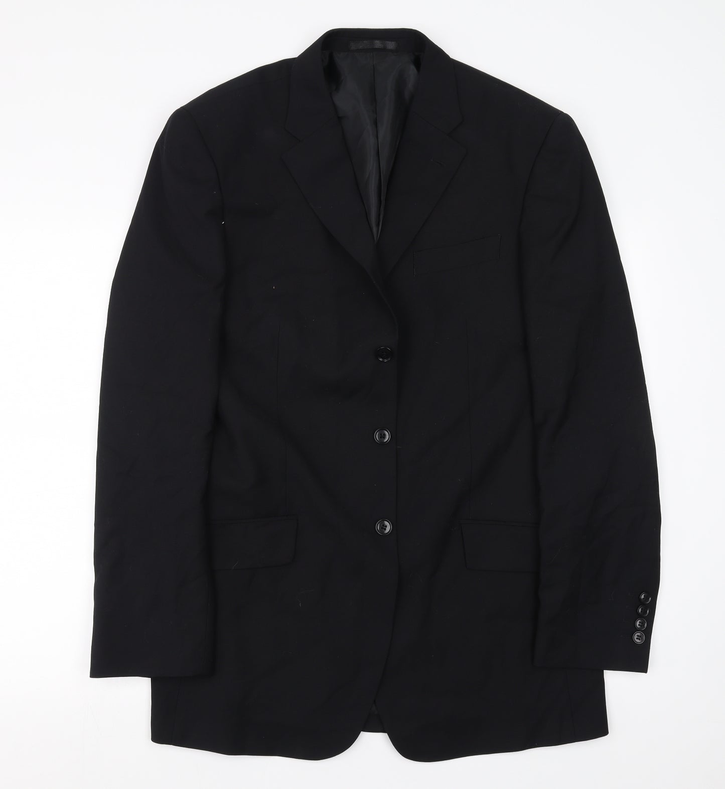 Preworn Mens Black   Jacket Suit Jacket Size 40