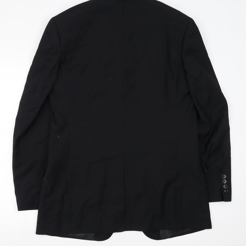 Preworn Mens Black   Jacket Suit Jacket Size 40