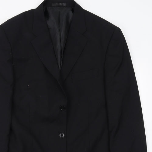 Preworn Mens Black   Jacket Suit Jacket Size 40