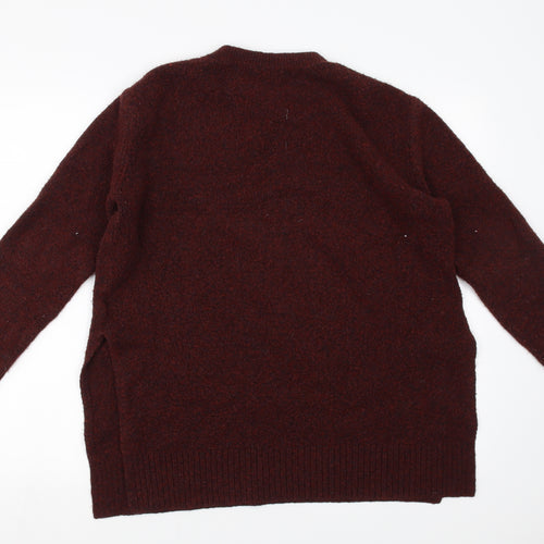 H&M Womens Brown   Pullover Jumper Size S  - burgundy