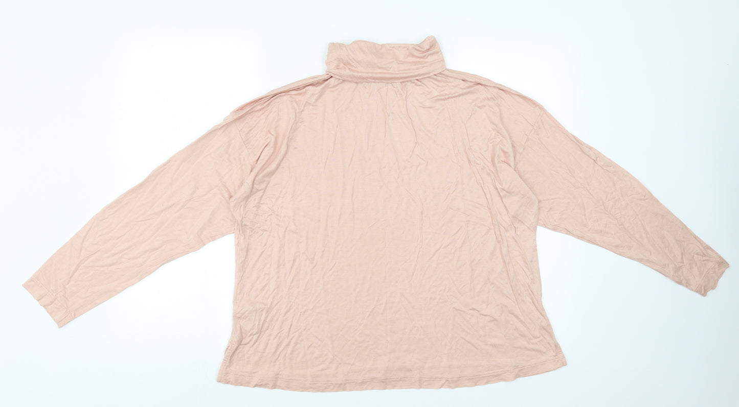 Marks and Spencer Womens Pink   Basic T-Shirt Size 16