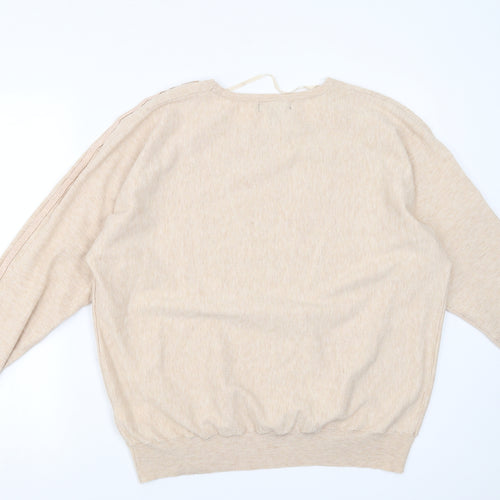 Primark Womens Beige   Pullover Jumper Size XL  - beaded sleeves