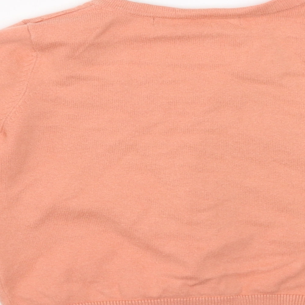 George Girls Orange   Cardigan Jumper Size 3-4 Years