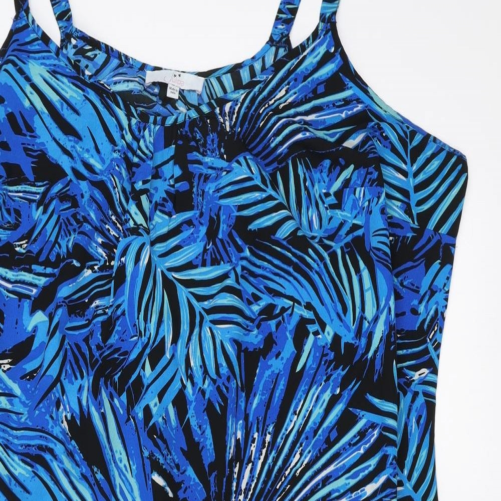 julipa Womens Blue Geometric  Trapeze & Swing  Size 26