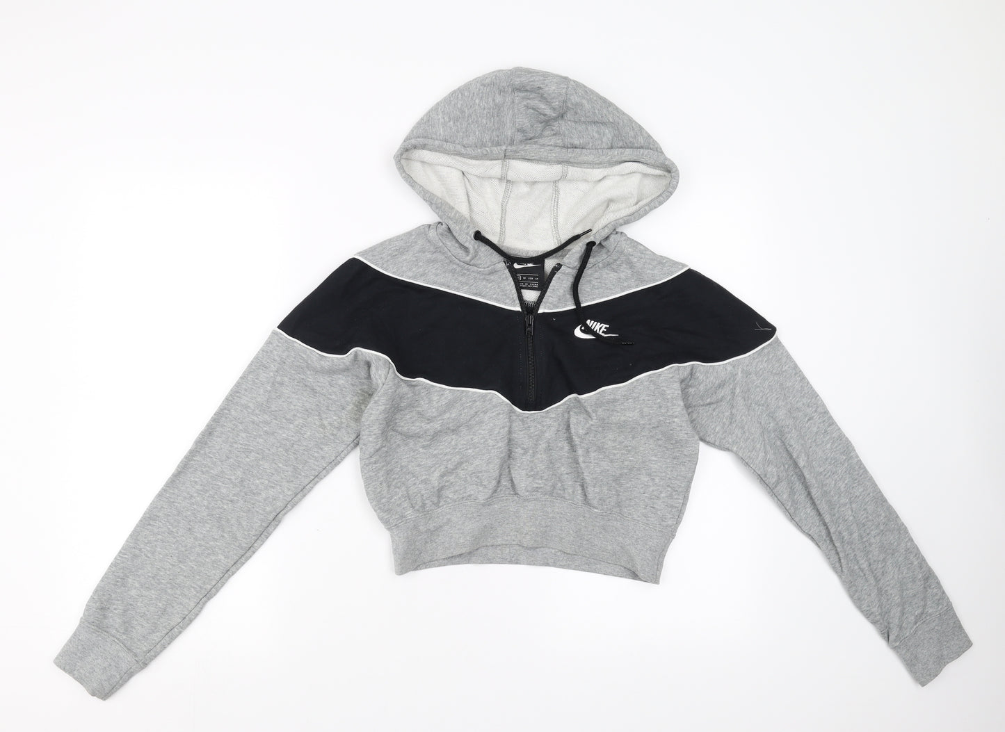 Nike Womens Grey   Pullover Hoodie Size XS  - cropped