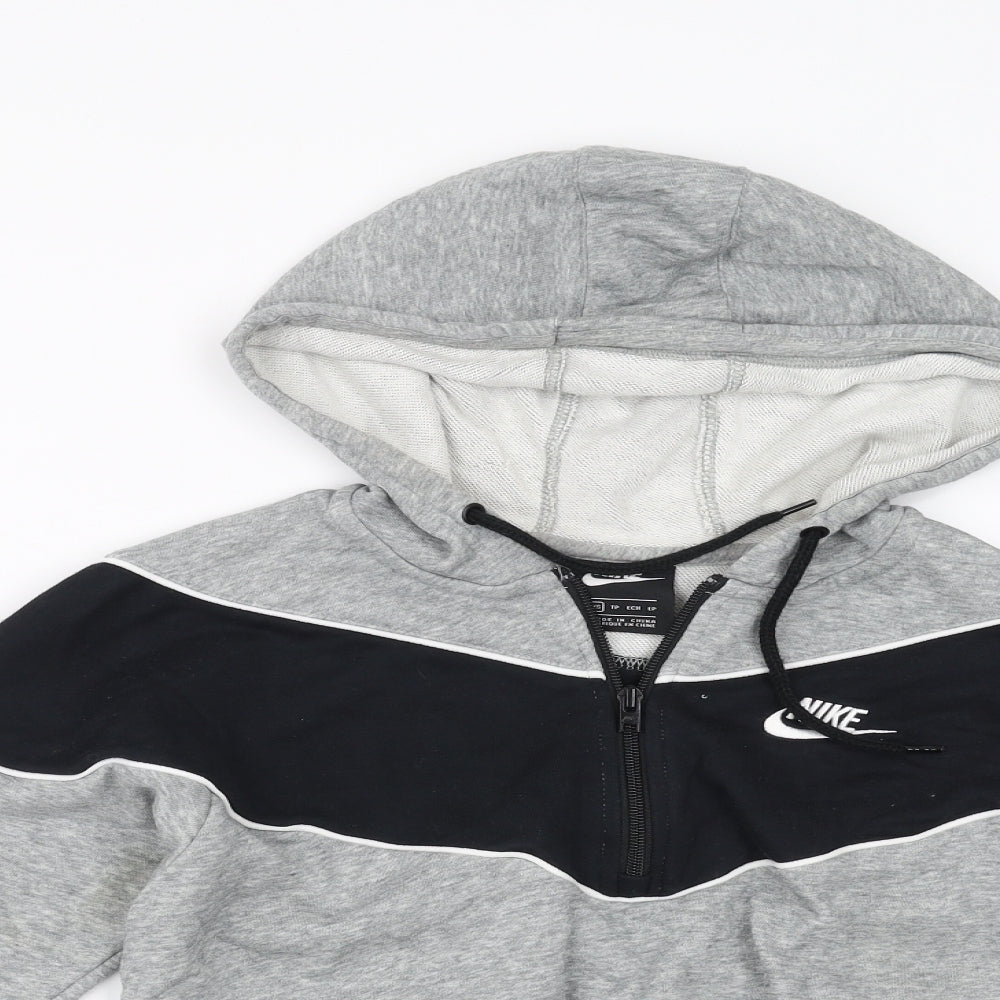 Nike Womens Grey   Pullover Hoodie Size XS  - cropped