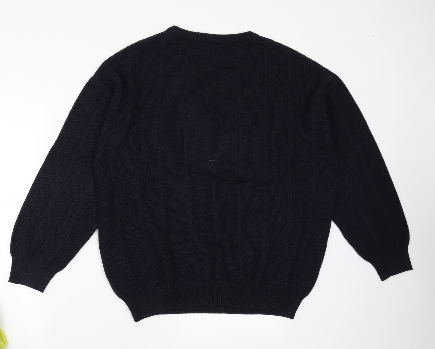 Elkjaer Mens Blue Striped  Pullover Jumper Size XL