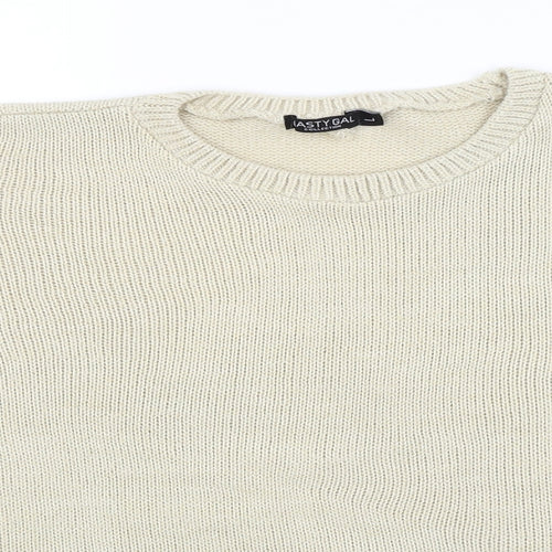 NastyGal Womens Beige   Pullover Jumper Size L