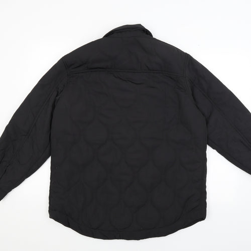 Divided Mens Black   Windbreaker Coat Size S