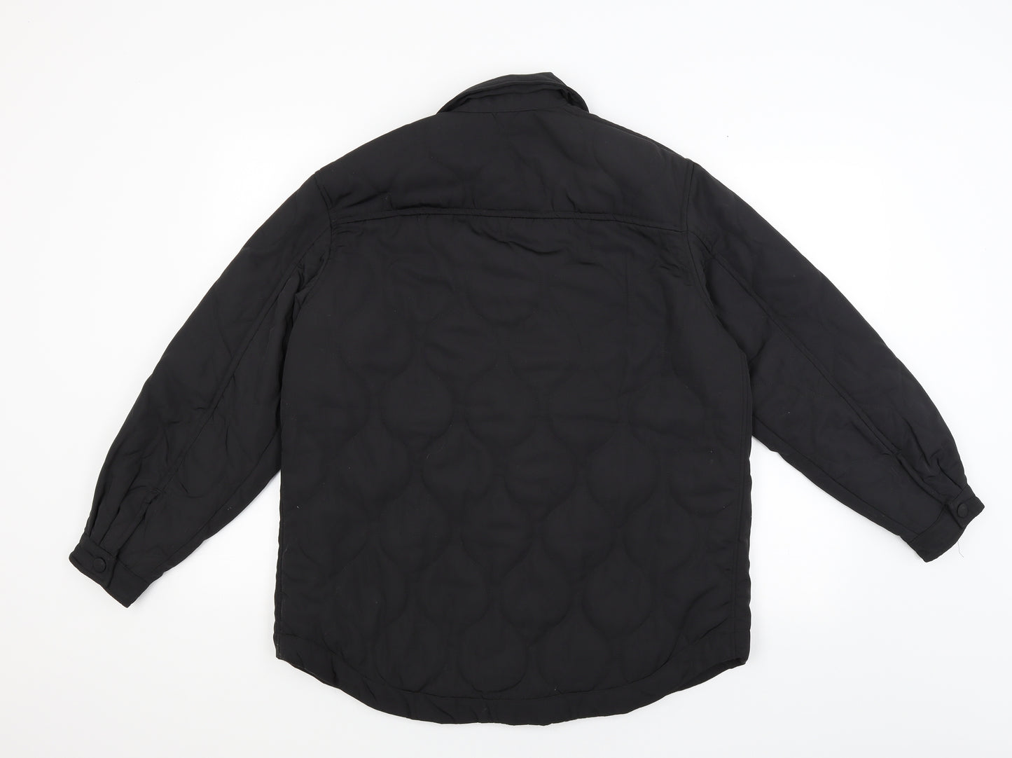 Divided Mens Black   Windbreaker Coat Size S