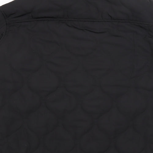 Divided Mens Black   Windbreaker Coat Size S