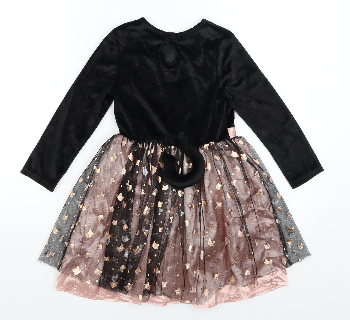 TU Girls Black   Tutu Dress  Size 5-6 Years  - Cat