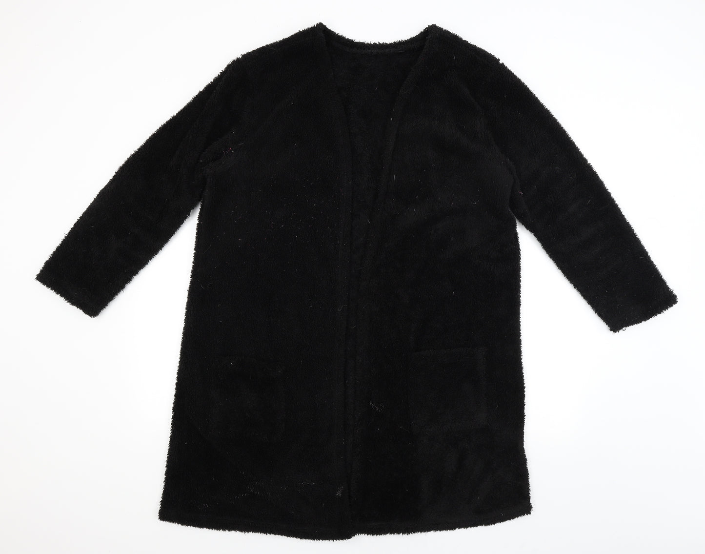 Preworn Womens Black   Wrap Jumper Size L