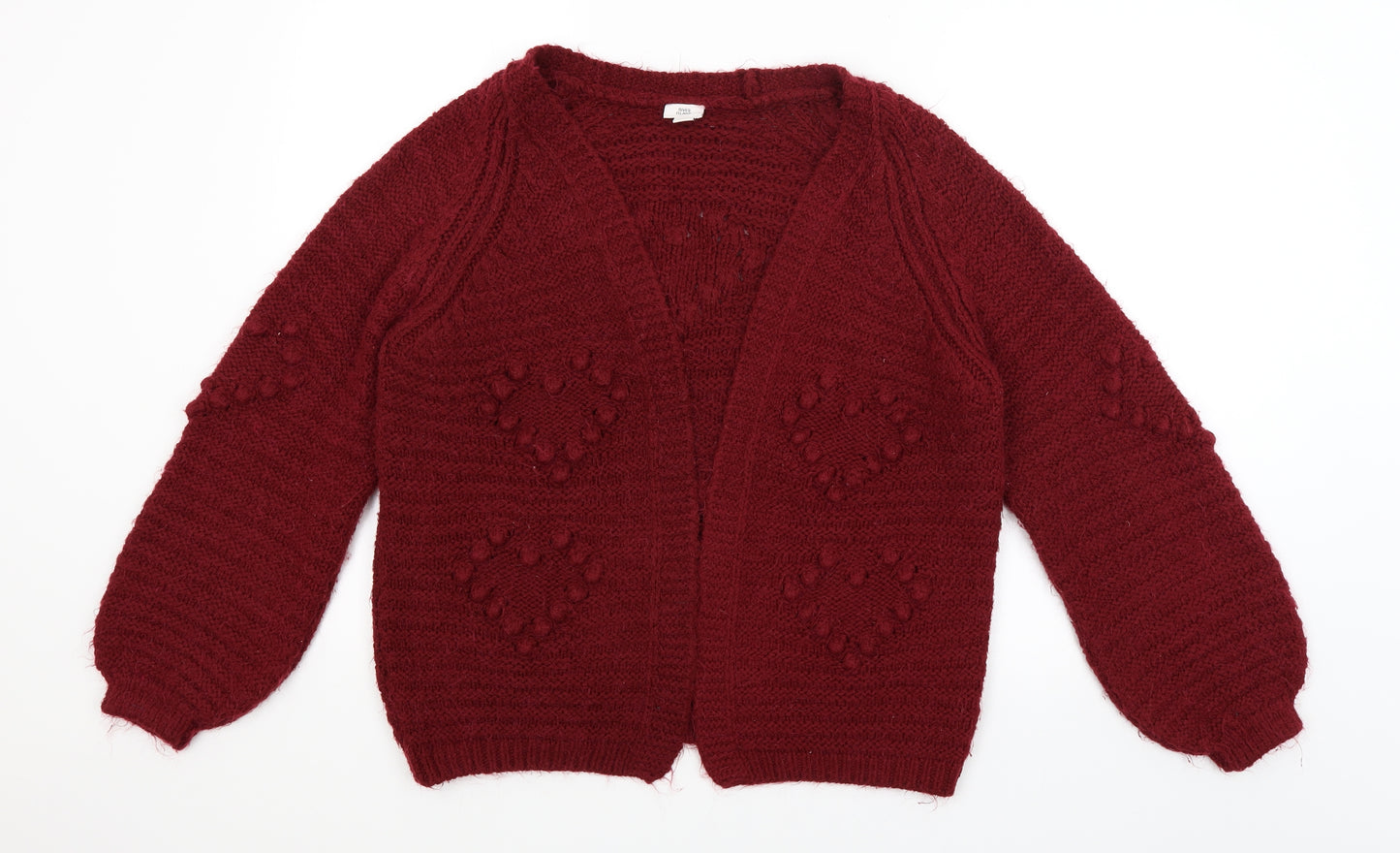 River Island Girls Red   Wrap Jumper Size 11-12 Years