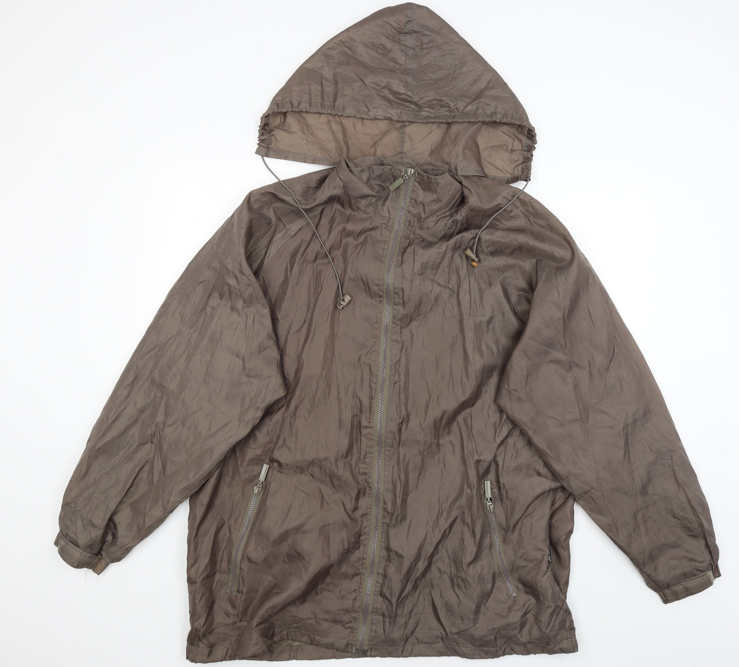 Preworn Mens Brown   Rain Coat Coat Size 2XL