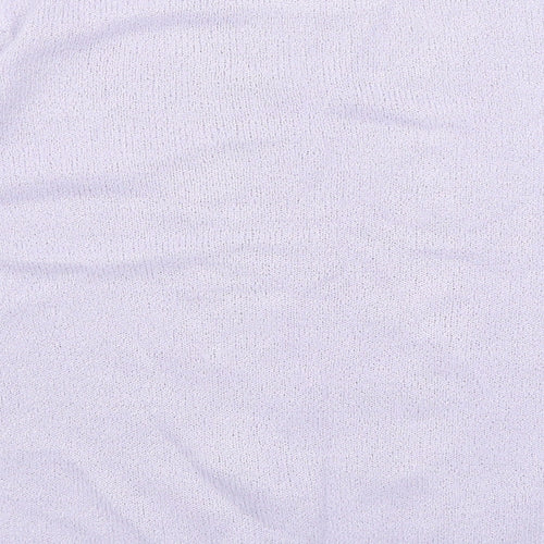 Berkertex Womens Purple Floral  Basic T-Shirt Size 12