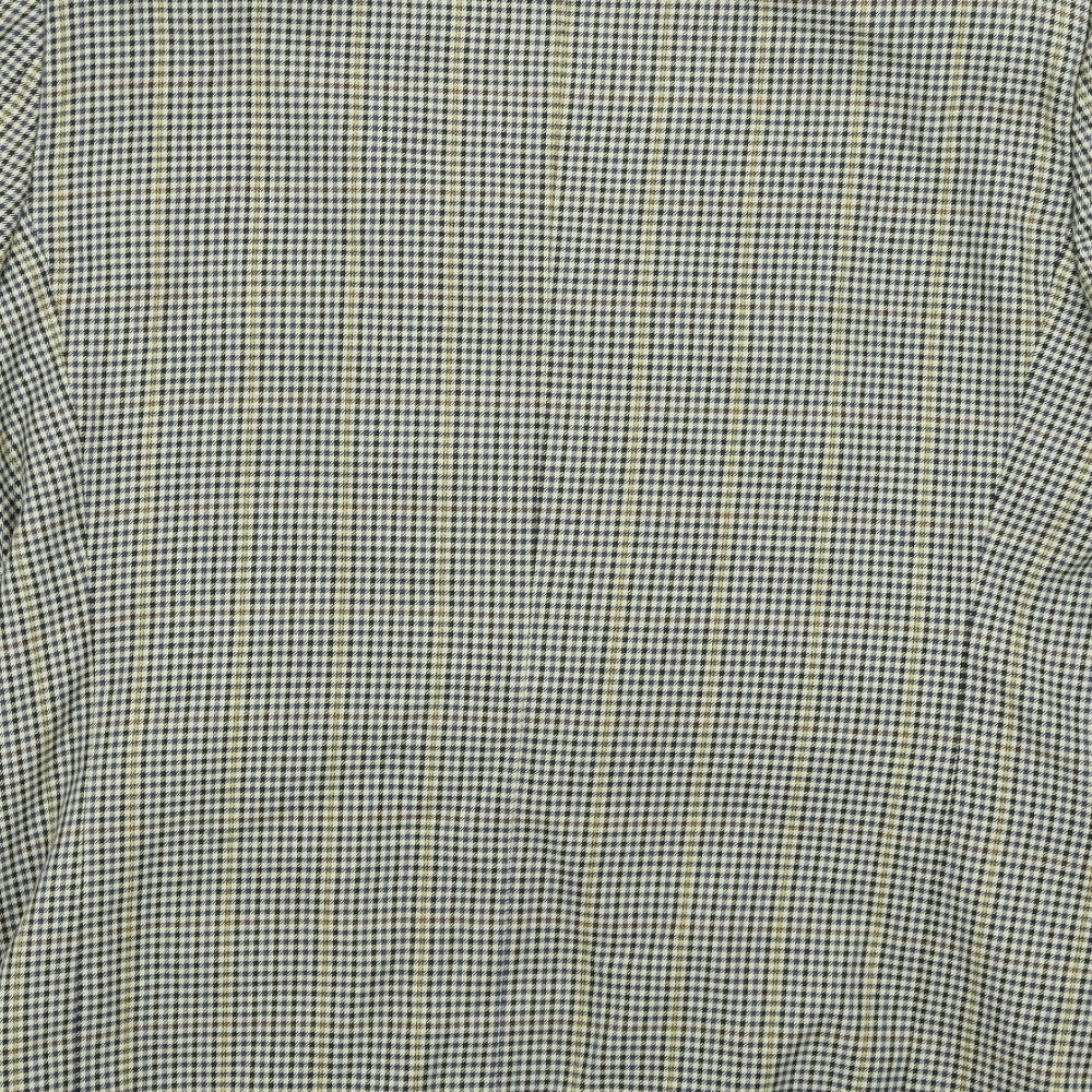 Savatini Mens Green Houndstooth  Jacket Blazer Size L