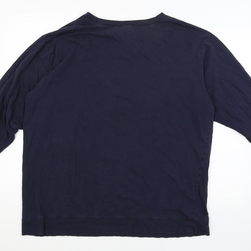 H&M Womens Blue   Pullover Jumper Size L  - Cozy
