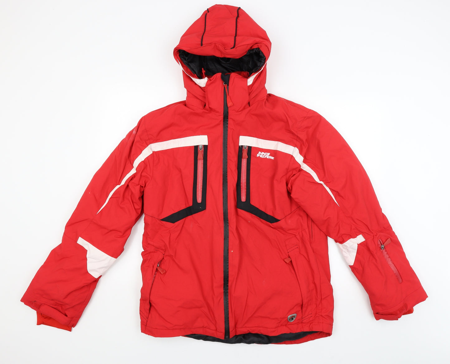 No Fear Mens Red   Windbreaker Coat Size L