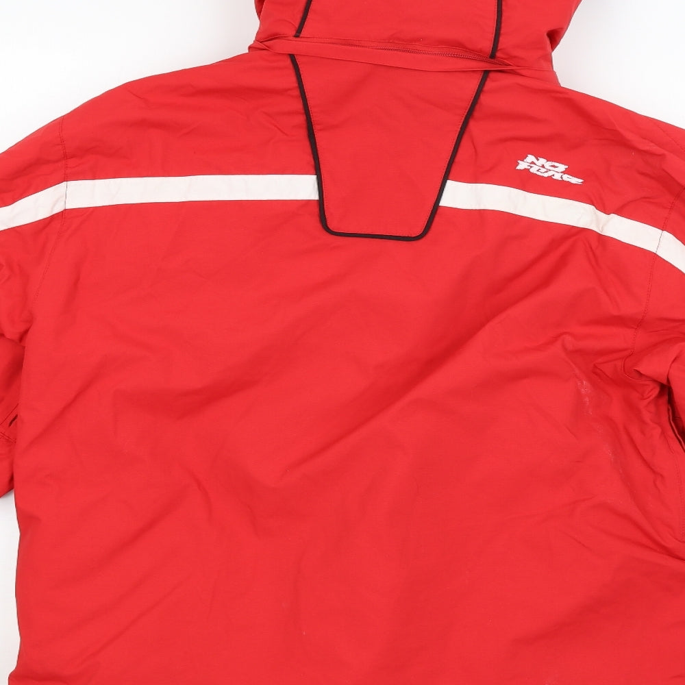 No Fear Mens Red   Windbreaker Coat Size L