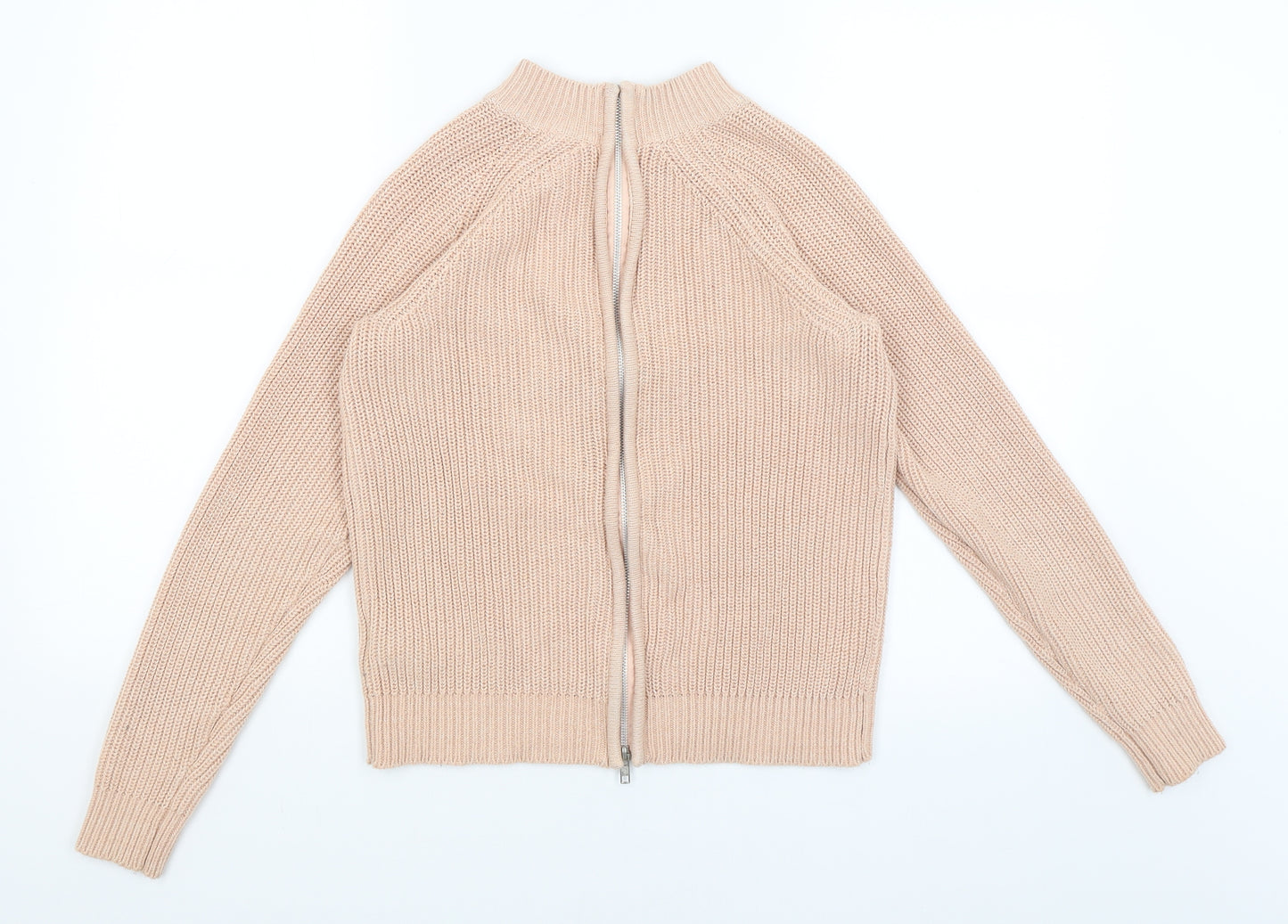 H&M Womens Pink   Full Zip Jumper Size S