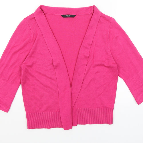 BHS Womens Pink   Wrap Jumper Size 14