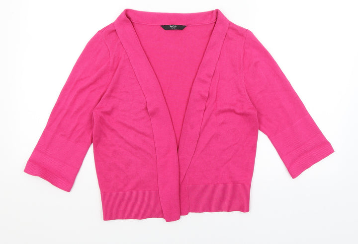BHS Womens Pink Wrap Jumper Size 14
