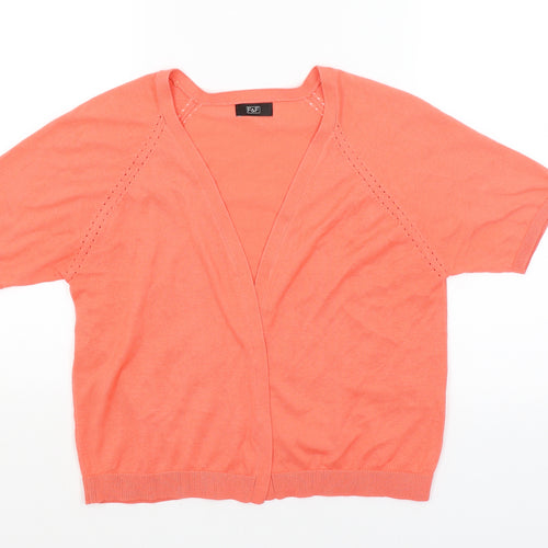 F&F Womens Orange   Wrap Jumper Size 14