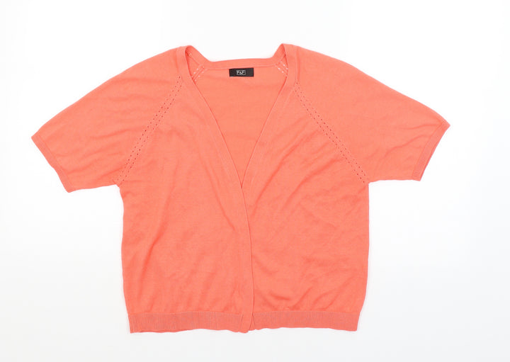 F&F Womens Orange   Wrap Jumper Size 14